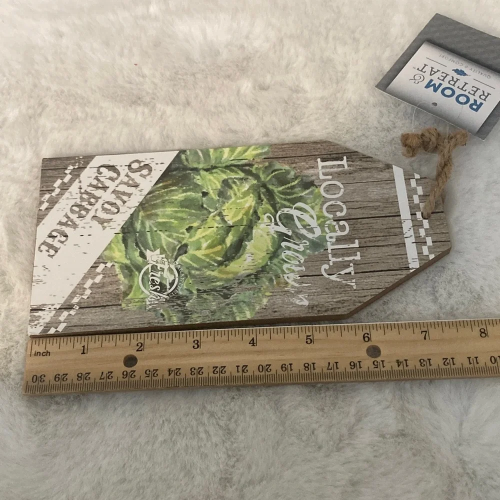 Rustic Farmhouse Wall Decor Set - Locally Grown Vegetables